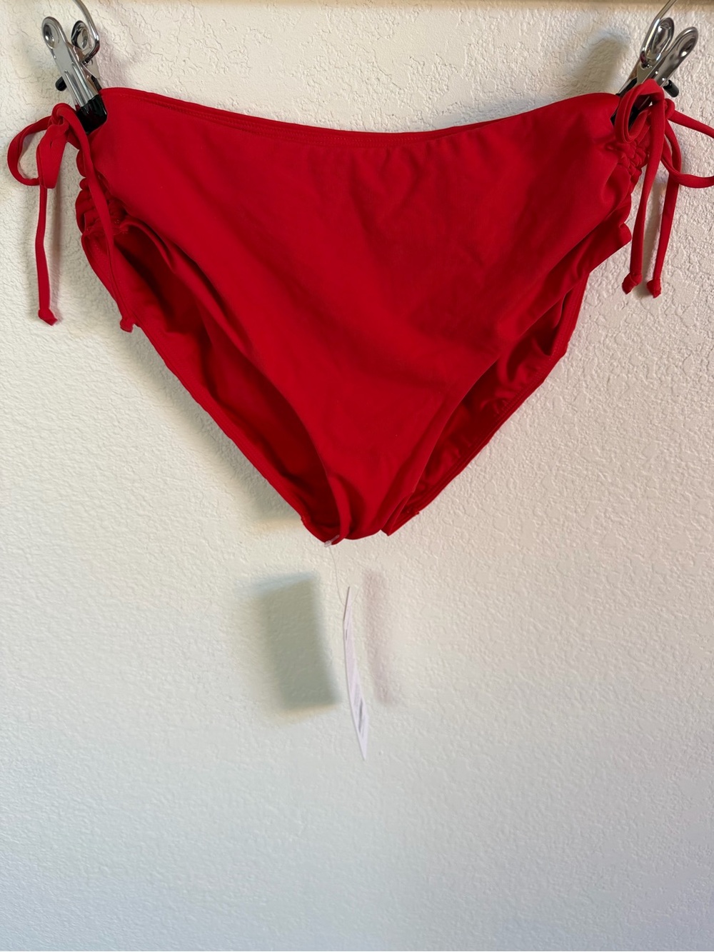 CRZ YOGA Bright Red Tie-Side Bikini Bottoms